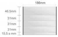 Ac218/BL násten.tabuľa 186x155mm Alliance Classic /46,5+ (3x31)+15,5s