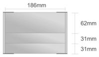 Dc108/BL nástenná tabuľa 186x124 mm design Classic