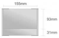 Dc113/BL nástenná tabuľa 155x124 mm design Classic