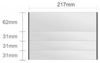 Ac121/BL nástenná tabuľa 217x155mm Alliance Classic /62+31+31+31