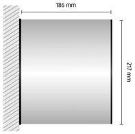 HF109/BL nástenná výstrčka 186x217mm HiTech /217