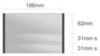 Ds111/BL nástenná tabuľa 186x124 mm design Economy