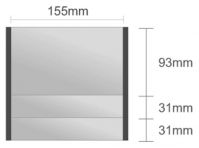 Ds125/BL nástenná tabuľa 155x155 mm design Economy