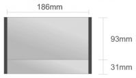 Ds114/BL nástenná tabuľa 186x124 mm design Economy