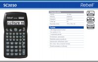 Rebell SC2030 BX vedecká kalkulačka 1 riadkový displej