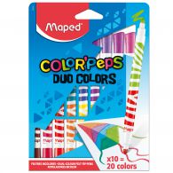 Fixky Maped ColorPeps DUO obojstranné 10 farieb