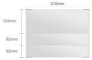 Wc102/BL nástenná tabuľa 310x248mm DeSign Classic /124+62+62
