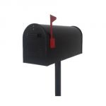 T00217 US Mail Box čierny 22 x 16,5 x 48 cm/ALM110B0