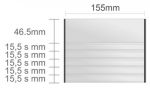 Ac205/BL nástenná tabuľa 155x124mm Alliance Classic /46,5+ (5x15,5s)