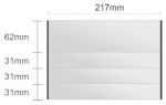 Ac121/BL nástenná tabuľa 217x155mm Alliance Classic /62+31+31+31