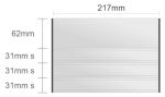 Ac124/BL nástenná tabuľa 217x155mm Alliance Classic /62+31s+31s+31s