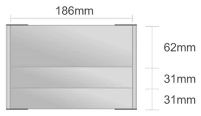 Dc108/BL nástenná tabuľa 186x124 mm design Classic